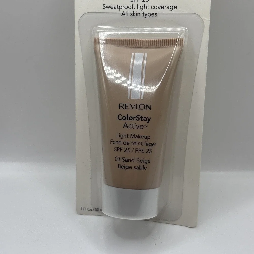 Revlon Active Light Makeup with SoftFlex #180 Sand Beige Brand New Sealed